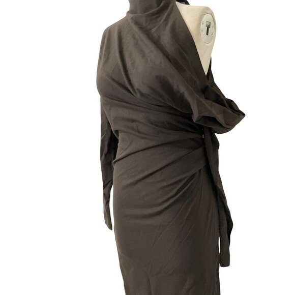 GAUGE81 Teresa Midi Dress in Mocha Brown 40 New Womens Bodycon - Picture 6 of 16